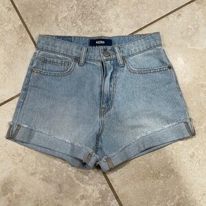Aero Aeropostale Cuffed Mom Shorts 0